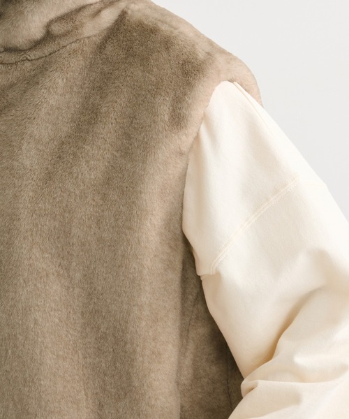 Green Parks（グリーンパークス） ベスト ジレ スタンドカラーZIP