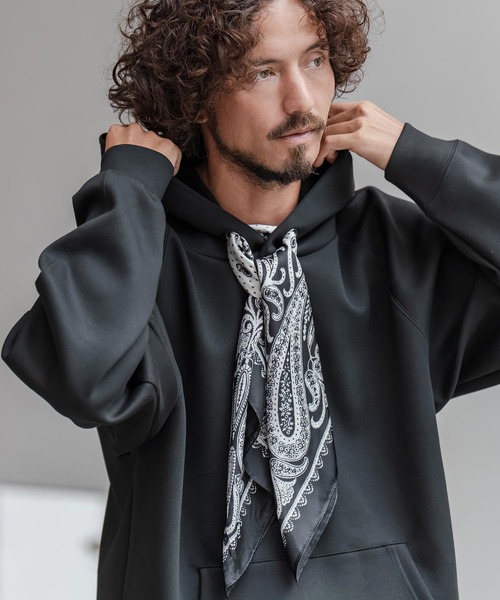 CAMBIO（カンビオ） パーカー mpa3982-スカーフアレンジプルパーカー