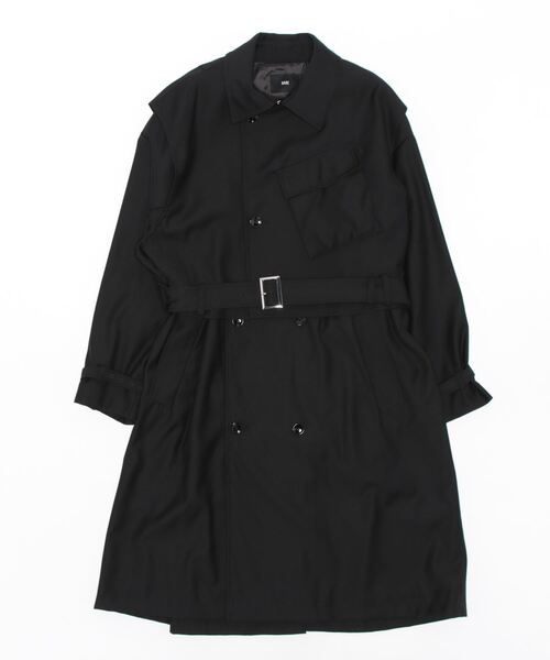 HARE（ハレ） トレンチコート MEDIUM ブラック メンズ : ZOZOTOWN