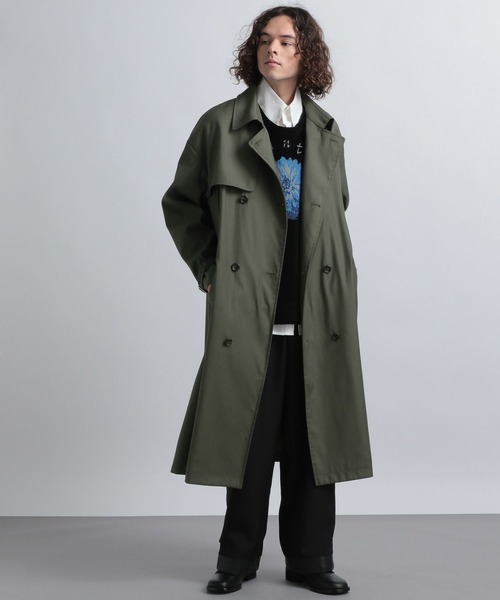 HARE（ハレ） トレンチコート MEDIUM ブラック メンズ : ZOZOTOWN