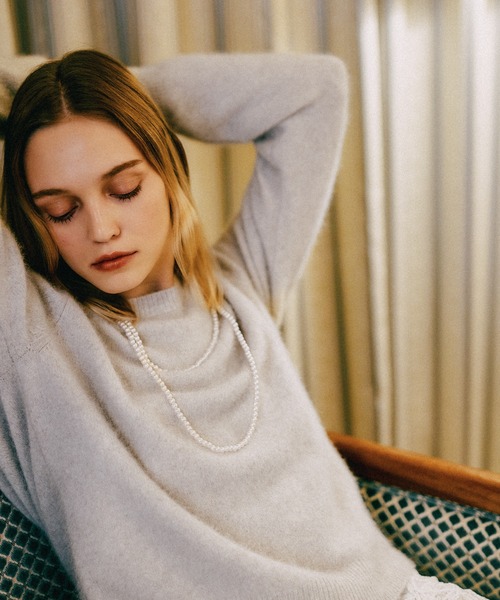 mysty woman（ミスティウーマン） ニット セーター フォックスウール