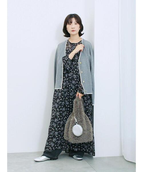 Samansa Mos2 blue（サマンサモスモスブルー） ワンピース 花柄