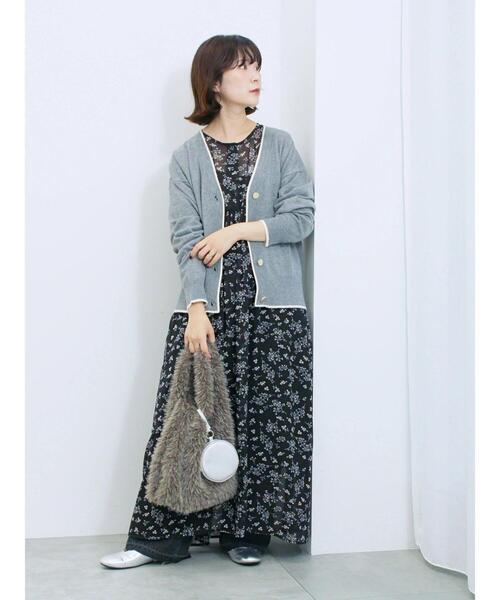 Samansa Mos2 blue（サマンサモスモスブルー） ワンピース 花柄