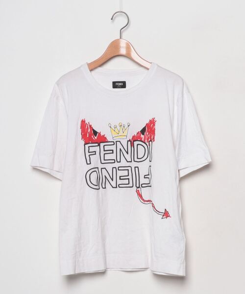 FENDI Tシャツ　白　レディース　サイズM 半袖Tシャツ FENDI（フェンディ） 半袖Tシャツ X-SMALL ホワイト レディース