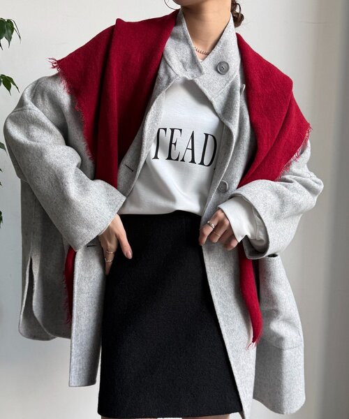 DouDou（ドゥドゥ） ストール マフラー ウール三角ストール レディース