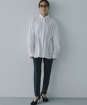 スラックス パンツ ストレッチテーパードパンツ...の詳細画像4