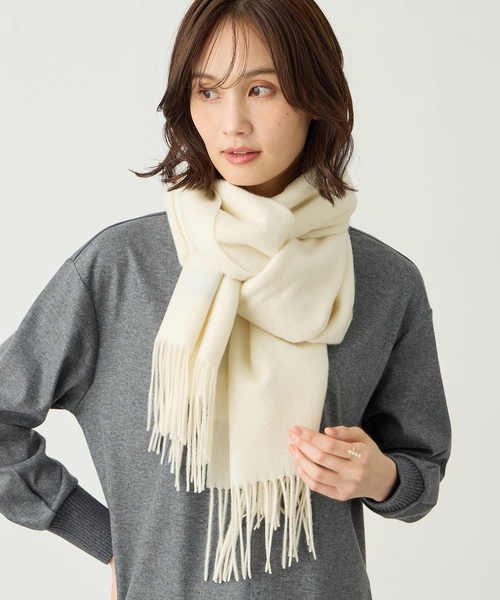 A/C DESIGN BY ALPHA CUBIC ストール マフラー カシミヤミックス