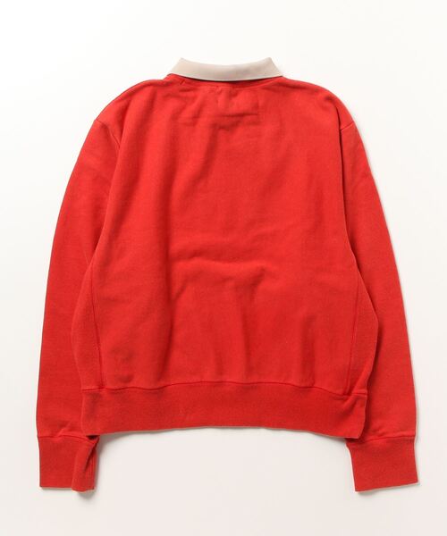 「6」 スウェットカットソー FREE レッド レディース_画像3