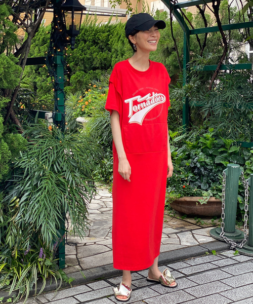 「AVIE」 Tシャツワンピース 38 ブラック レディース_画像5