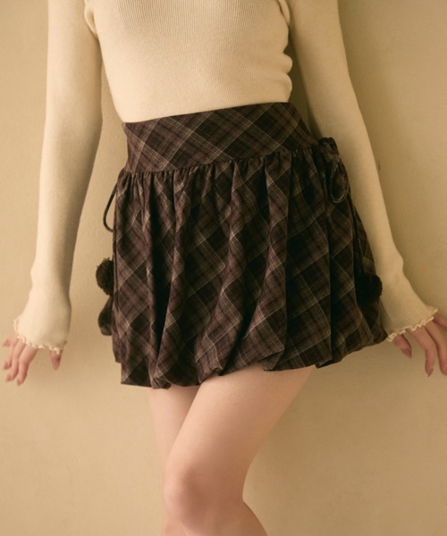 TITTY＆CO.（ティティーアンドコー） スカート チェック柄バルーン