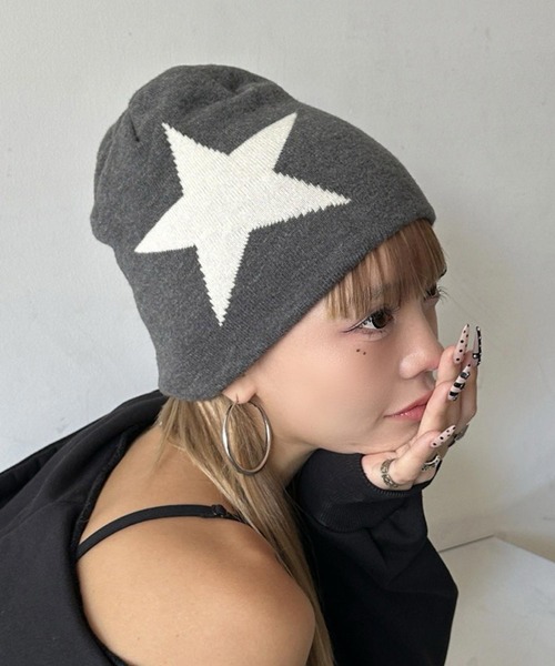 DAIYA（ダイヤ） ニット帽 ニットキャップ Y2K リバーシブル 2WAY