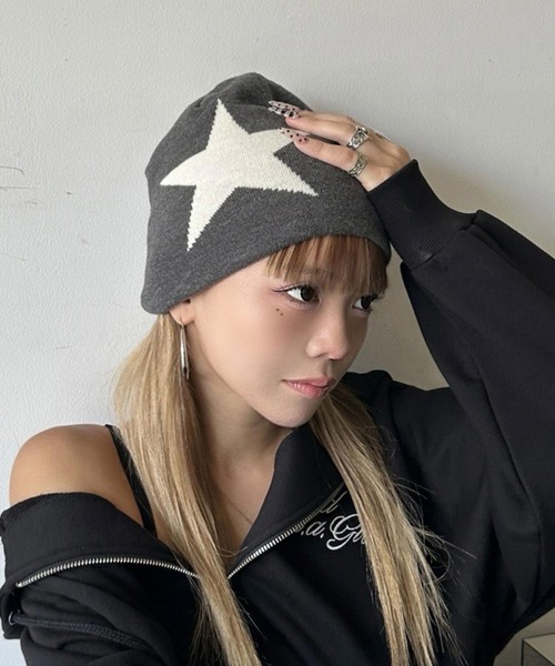 DAIYA（ダイヤ） ニット帽 ニットキャップ Y2K リバーシブル 2WAY