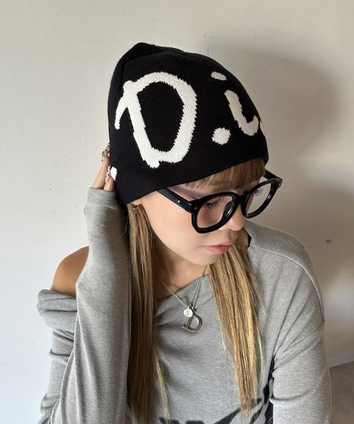 DAIYA（ダイヤ） ニット帽 ニットキャップ Y2K リバーシブル 2WAY
