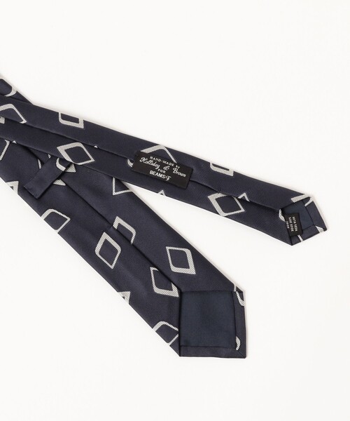 BEAMS F（ビームスF） ネクタイ Holliday ＆ Brown / シルク スクエア