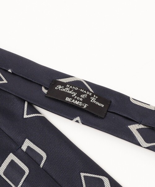 BEAMS F（ビームスF） ネクタイ Holliday ＆ Brown / シルク スクエア