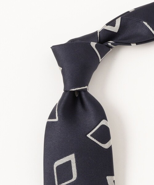 BEAMS F（ビームスF） ネクタイ Holliday ＆ Brown / シルク スクエア