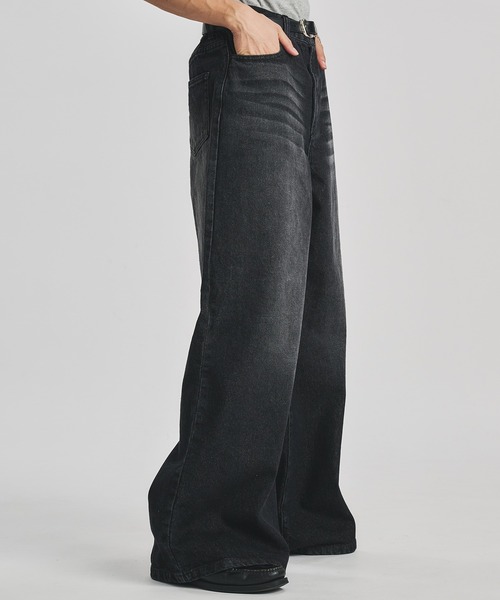 selle glant（セレグランテ） ジーンズ WIDE BUGGY FADE DENIM PANTS