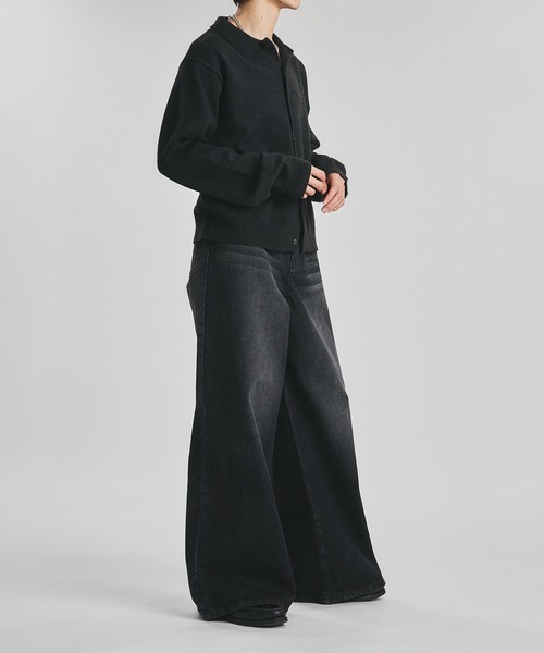 selle glant（セレグランテ） ジーンズ WIDE BUGGY FADE DENIM PANTS