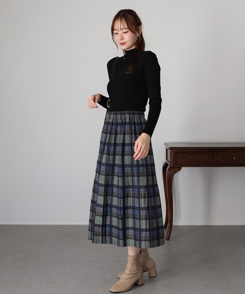 BLUEEAST（ブルーイースト） スカート プリーツチェックスカート