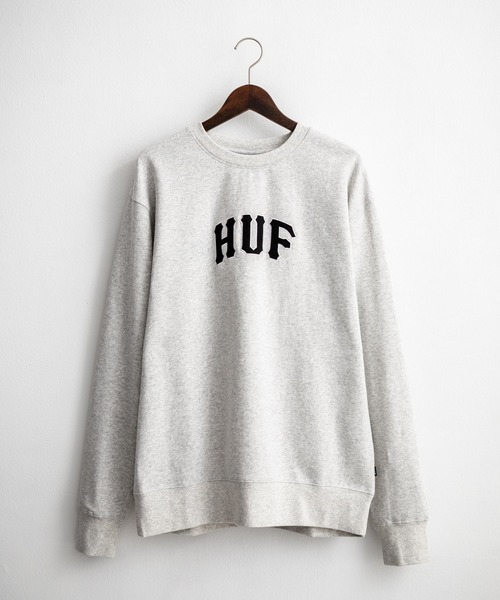 HUF（ハフ） トレーナー スウェット ARCH APPLIQUE CREWNECK オーバー