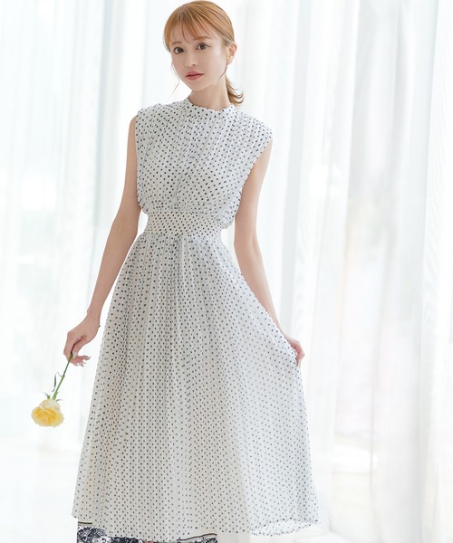 「emiriawiz」 ノースリーブワンピース MEDIUM ホワイト レディース_画像2