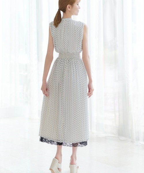 「emiriawiz」 ノースリーブワンピース MEDIUM ホワイト レディース_画像3