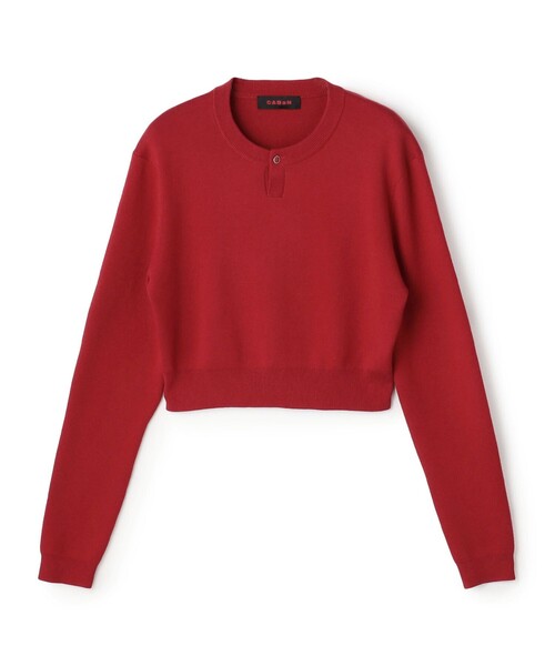 CABaN（キャバン） ニット セーター コットンカシミヤ ヘンリーネック