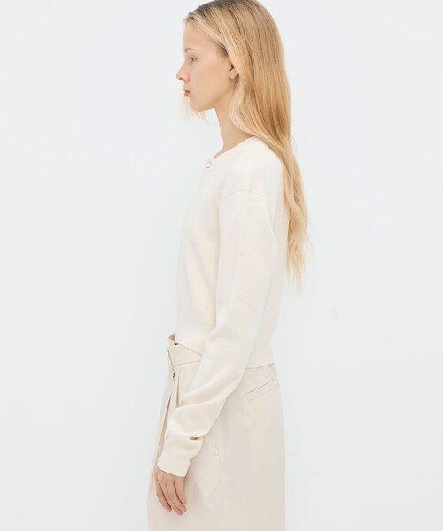 CABaN（キャバン） ニット セーター コットンカシミヤ ヘンリーネック