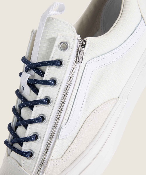 ・VANS Premium｜Old Skool 36 Lx Zip Ripstop Nylon/ ヴァンズ/オールド スクール 36 ラックス ジップ リップストップ ナイロン/アスペンアイス # VANS（ヴァンズ） スニーカー PREMIUM オールドスクール 36 ジップ