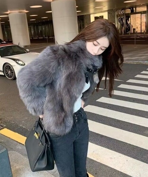 Chick ブルゾン アウター Faux Fur Chin Strap 2-Way Poodle Jacket