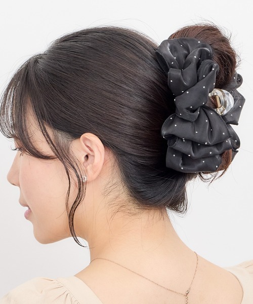 Heartdance(ハートダンス) ヘアクリップ 光沢サテンスタッズ Heartdance(ハートダンス) ヘアクリップ 光沢サテンスタッズ