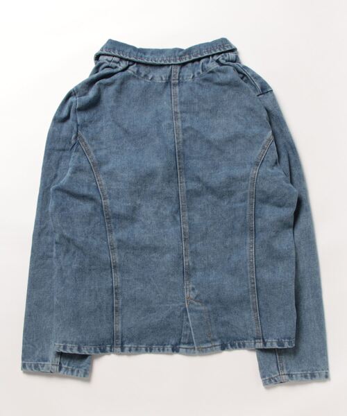 「BLANC FICELLE」 デニムジャケット S インディゴブルー レディース_画像3