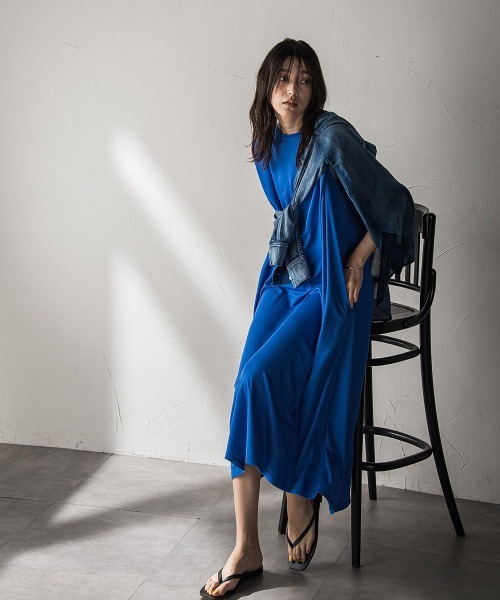 「MAYSON GREY」 ノースリーブワンピース M ブルー レディース_画像5