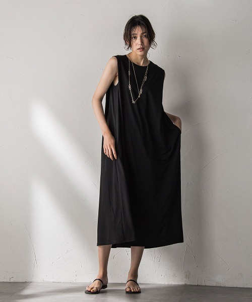 「MAYSON GREY」 ノースリーブワンピース M ブルー レディース_画像6