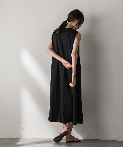 「MAYSON GREY」 ノースリーブワンピース M ブルー レディース_画像9