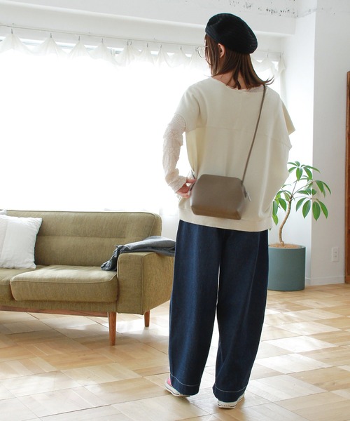 「Crisp」 スウェットカットソー FREE アイボリー レディース_画像5