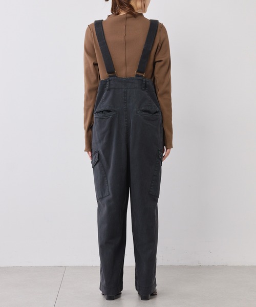 PUAL CE CIN 麻テンセルツイルカーゴパンツ イージーワイドパンツ pual ce cin 「PUAL CE CIN」 カーゴパンツ FREE ブラック レディース