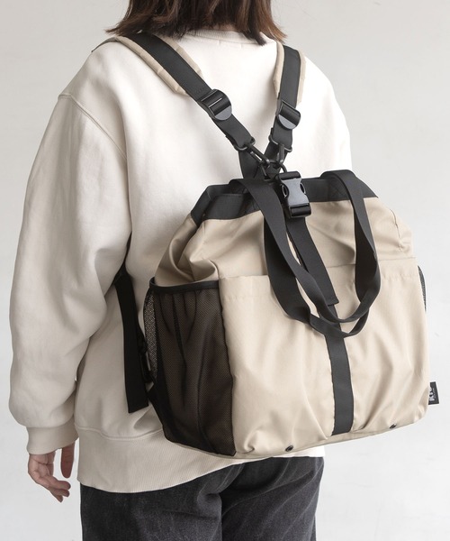 「KiU」 2WAYバッグ FREE カーキ レディース_画像3