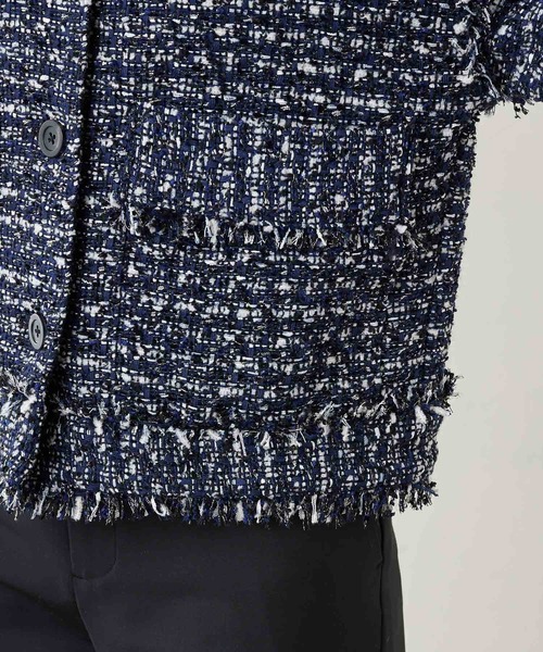 Whim Gazette（ウィム ガゼット） ノーカラージャケット FREE ネイビー