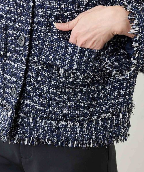 Whim Gazette（ウィム ガゼット） ノーカラージャケット FREE ネイビー