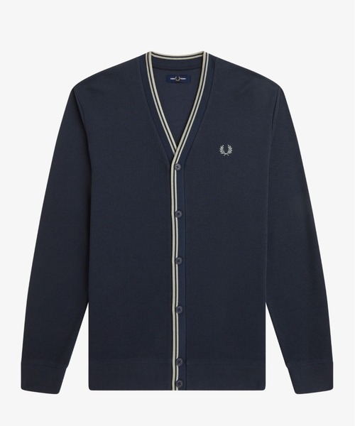 FRED PERRY（フレッドペリー） カーディガン Tipped Pique Texture