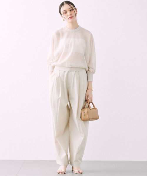 「BABYLONE」 長袖ニット フリー アイボリー レディース_画像2