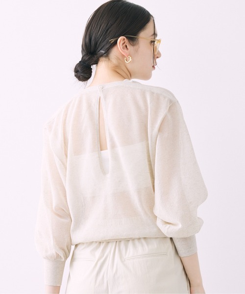 「BABYLONE」 長袖ニット フリー アイボリー レディース_画像9