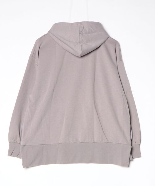 「OUTDOOR PRODUCTS」 ワンポイントプルオーバーパーカー FREE グレー レディース_画像2