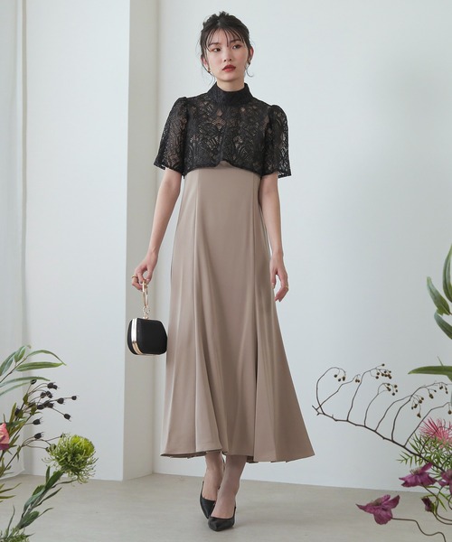 「Kana」 コンビワンピース M ブラウン レディース_画像2