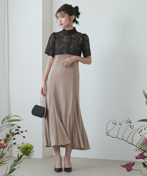 「Kana」 コンビワンピース M ブラウン レディース_画像5