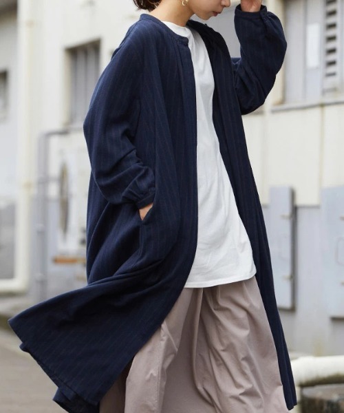 「and it_」 長袖ワンピース M-L ブルー レディース_画像7