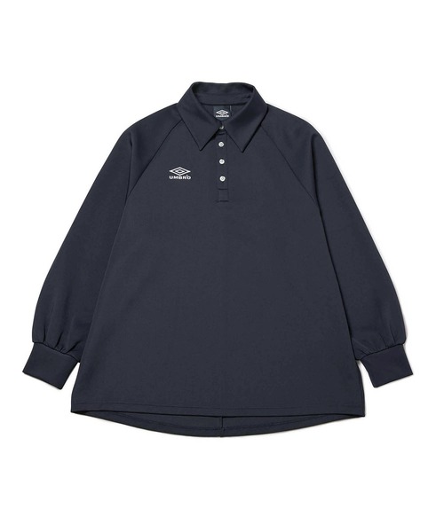 umbro（アンブロ） 長袖ポロシャツ L スミクロ レディース : ZOZOTOWN