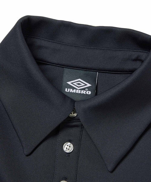 「UMBRO」 長袖ポロシャツ L スミクロ レディース