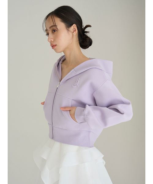 SNIDEL（スナイデル） パーカー ショートニットパーカー レディース